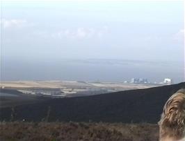Hinkley Point nuclear power station as seen from Black Hill on the Quantocks